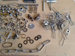 Set di supporti e accessori per lampade da soffitto vintage