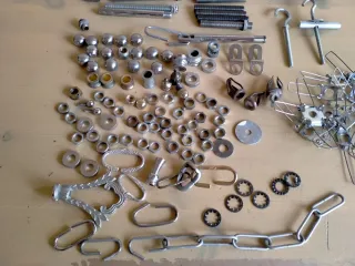 Set di supporti e accessori per lampade da soffitto vintage