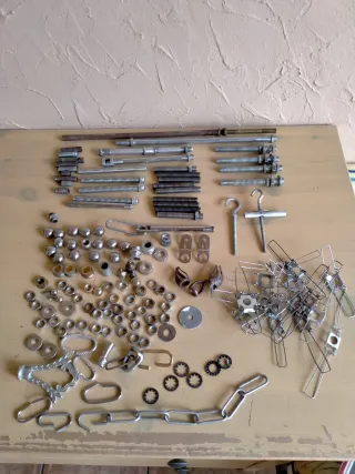 Set di supporti e accessori per lampade da soffitto vintage