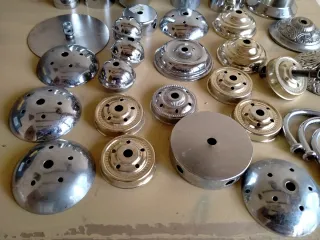 Set di supporti e accessori per lampade da soffitto vintage