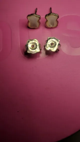 Pendientes Oso Tous Plata y Nácar