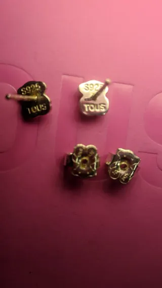 Pendientes Oso Tous Plata y Nácar