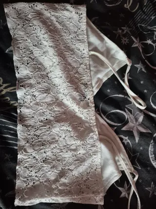 Crop top encaje blanco Shein