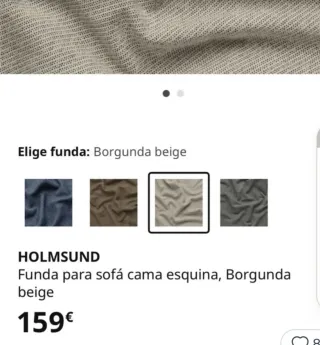 Fodera Ikea divano angolare Borgunda nuova collezi