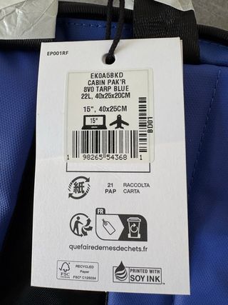 Zaino Eastpak Cabin Pak Blu