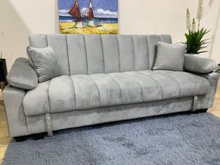 Sofá Cama Gris con Arcón 210cm