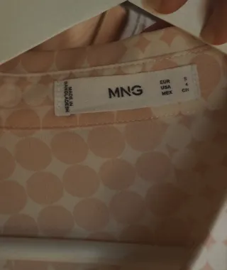 Camisa vintage beige y rosa