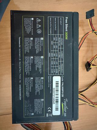 Fuente Alimentación Tecnoware Free Silent 500W