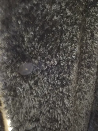 Abrigo HERNO Negro Pelo Sintético