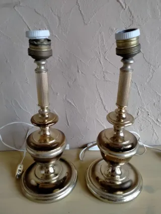 Lote Lámparas Vintage Doradas para restaurar