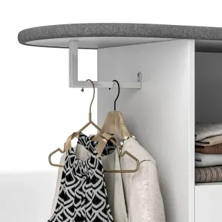 Mueble de Planchar con Ruedas 125x43,5x102,5 cm