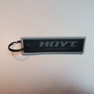 Empuñaduras arco compuestp Hoyt y llavero Hoyt.