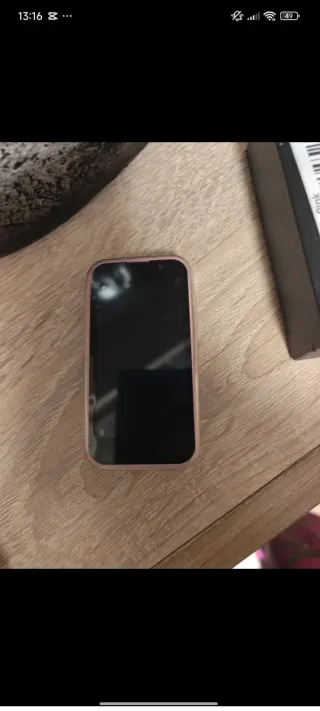 Mini teléfono móvil rosa