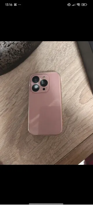 Mini teléfono móvil rosa