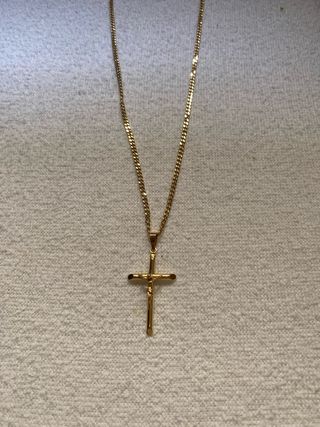Cadena Oro 18K con Cruz Cristo