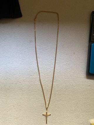 Cadena Oro 18K con Cruz Cristo