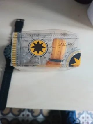 Reloj Calgary Negro y Naranja