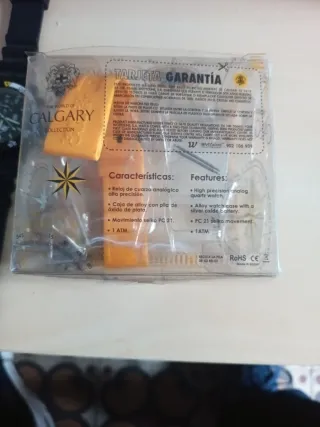 Reloj Calgary Negro y Naranja