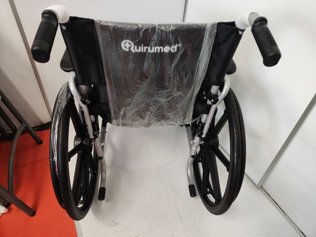 Silla de ruedas de aluminio, plegable 183-903LB-46