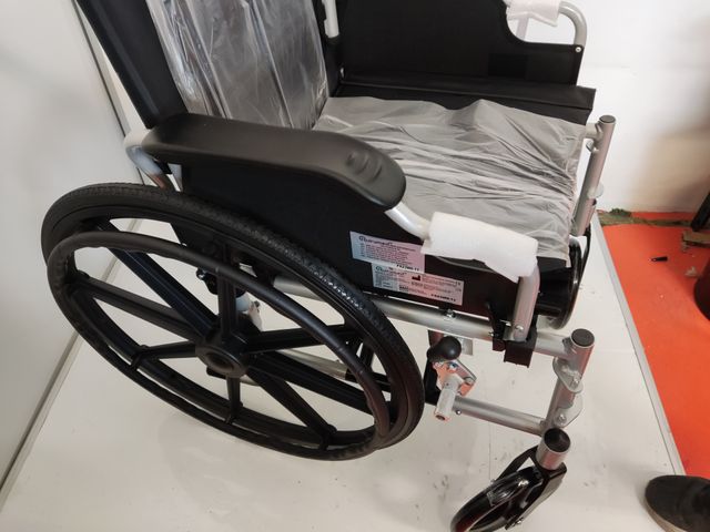 Silla de ruedas de aluminio, plegable 183-903LB-46