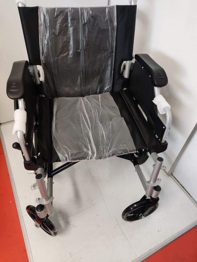 Silla de ruedas de aluminio, plegable 183-903LB-46