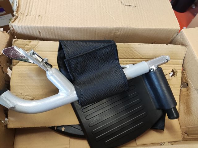 Silla de ruedas de aluminio, plegable 183-903LB-46