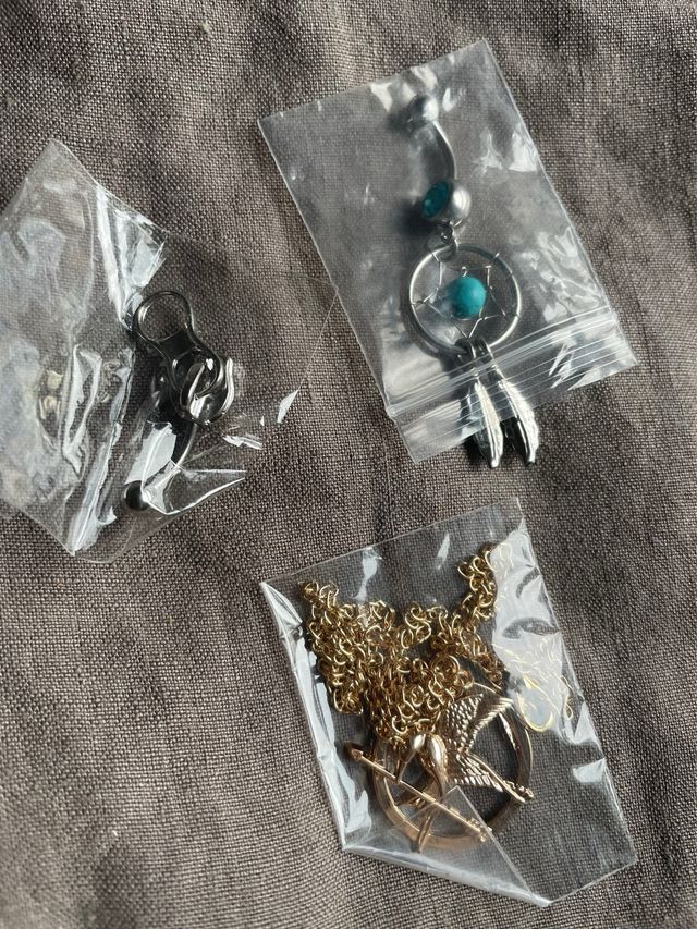 Lote Joyería: Collar, Piercings