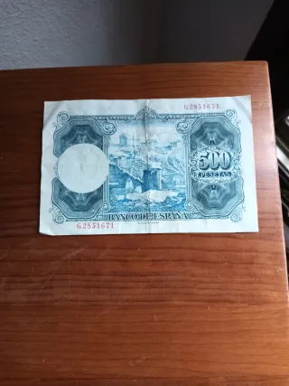 Billete 500 Pesetas 1954 El Banco de España