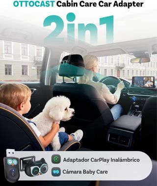 NUEVO! (140€) CarPlay 2 en 1 OTTOCAST Cabin Care
