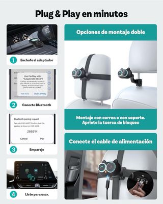 NUEVO! (140€) CarPlay 2 en 1 OTTOCAST Cabin Care