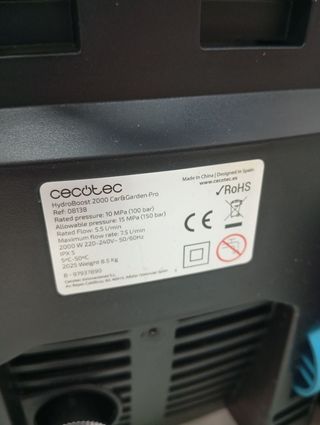 Cecotec Hidrolimpiadora de Alta