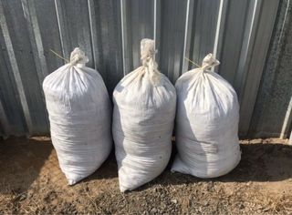 Sacos de estiércol de caballo