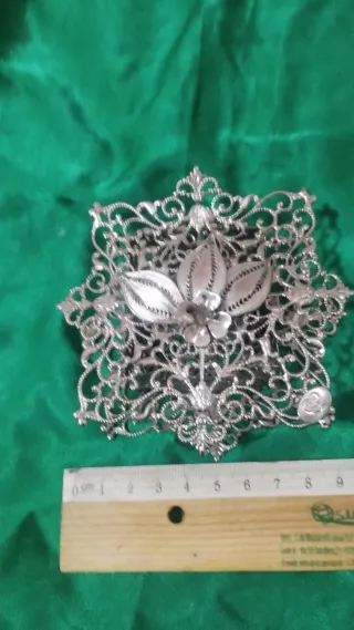 Scatola Filigrana Argento 925 Stile Arte