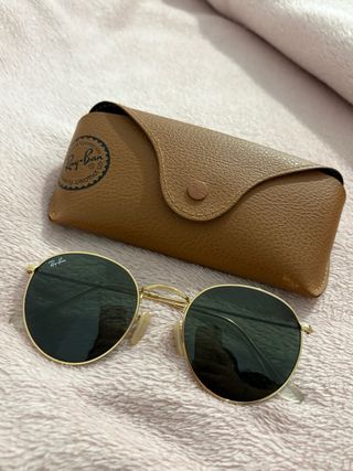 Gafas de sol Ray-Ban Redondas Doradas originales