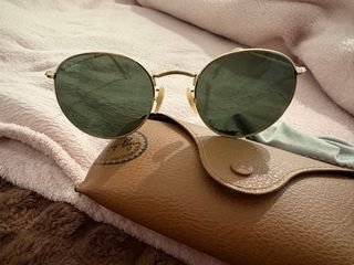Gafas de sol Ray-Ban Redondas Doradas originales