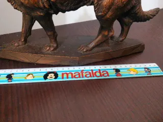 Figura Lobo Calamina Antigua