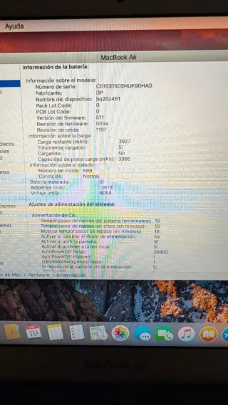 MacBook Air 11 256 GB con cargador y caja