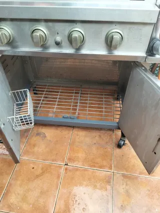 Barbacoa de gas 4 quemadores