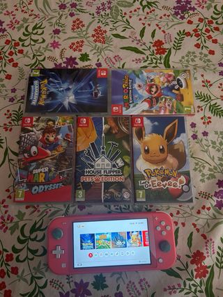 Nintendo Switch Lite Rosa + Animal Crossing