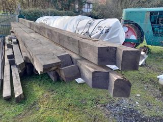 Vigas de roble para techo