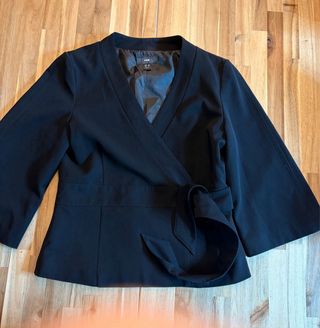 Americana mujer cinturón cruzado negra