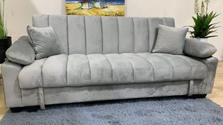 Sofá Cama Gris con Arcón 210cm