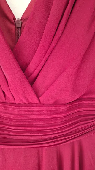 Vestido de fiesta burdeos