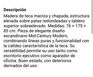 Aparador Escritorio Madera