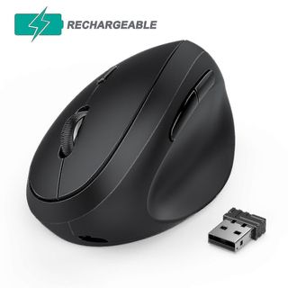 Ratón Inalámbrico Recargable Ergonómico