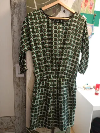 Vestido Zara estampado bolsillos