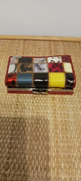 Cartera mujer patchwork multicolor