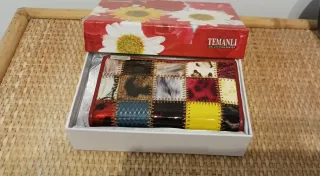 Cartera mujer patchwork multicolor