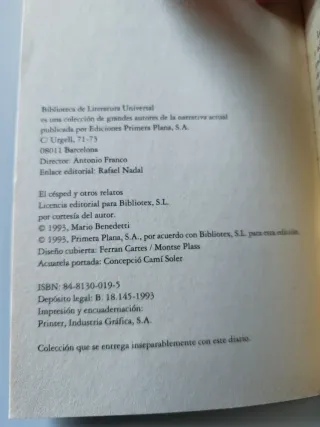 El césped y otros relatos. Mario Benedetti