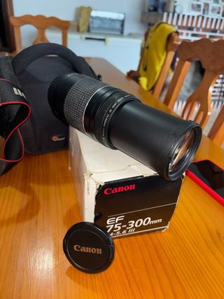 Cámara Canon EOS 1100D + Objetivo EF 75-300